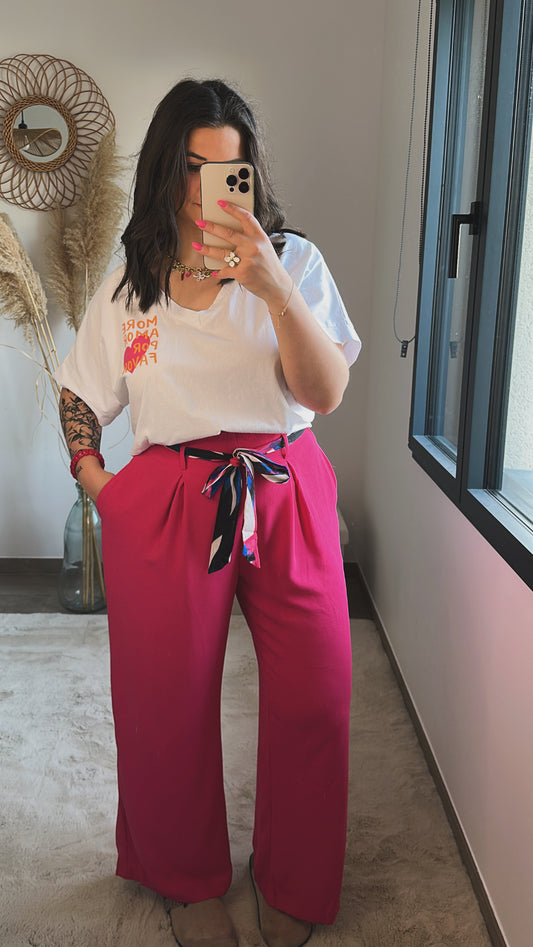 Pantalon Ina + fuchsia