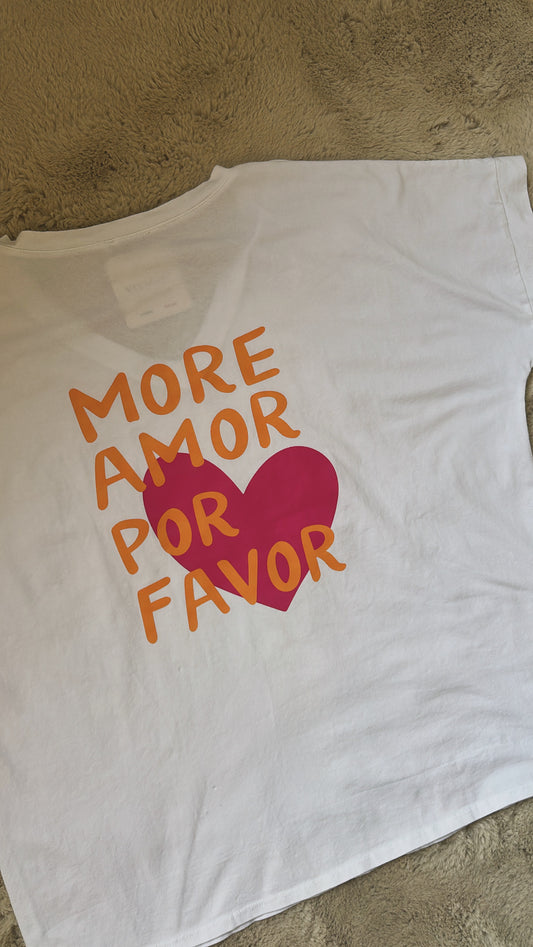 T-shirt "MORE AMOR POR FAVOR" +