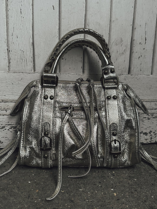 Sac Capucine en cuir irisé - small