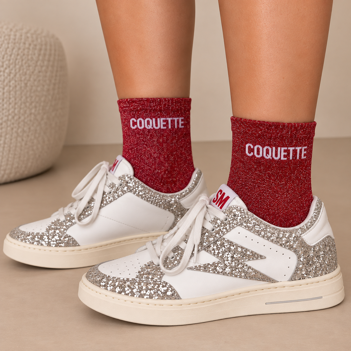 Chaussettes à paillettes
