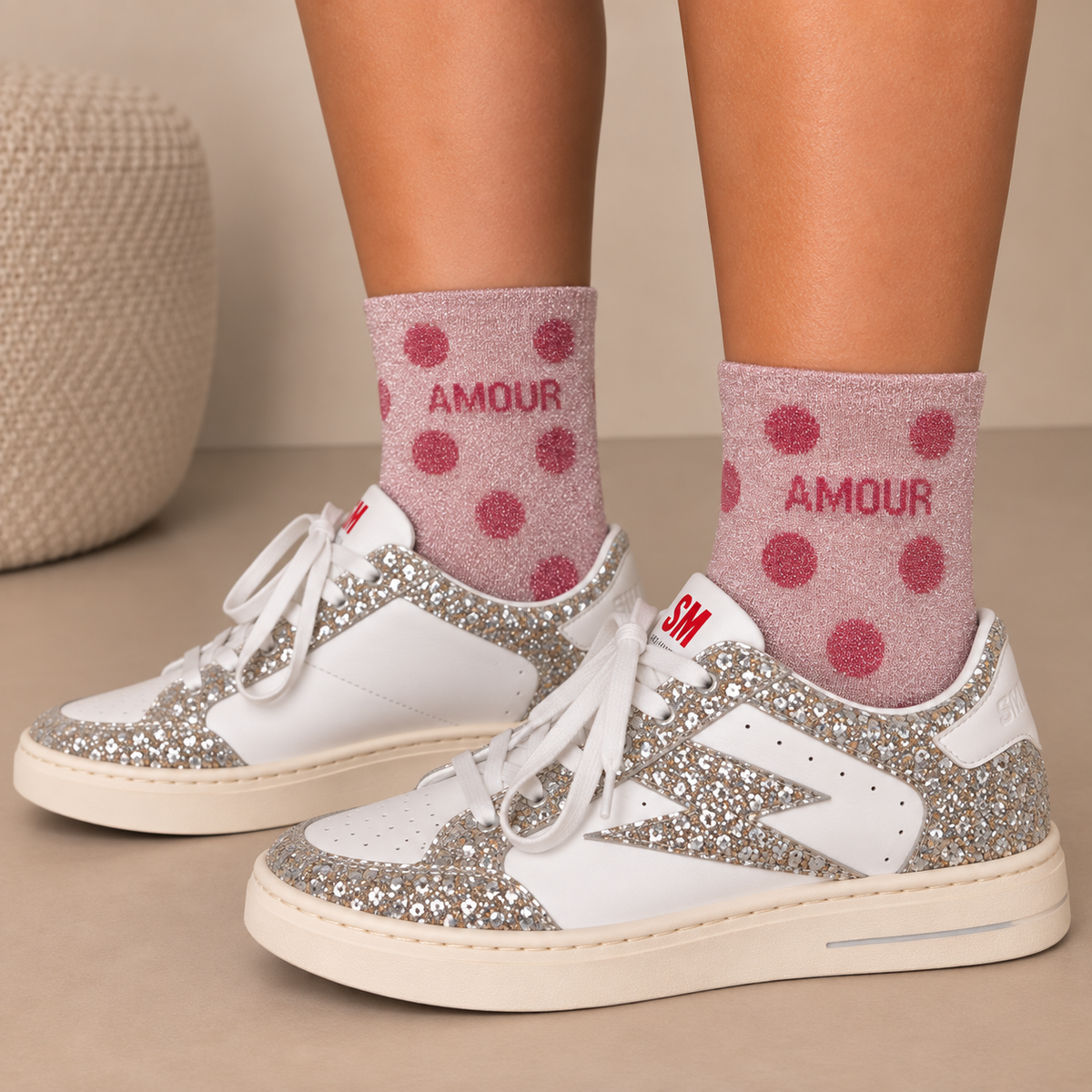 Chaussettes à paillettes
