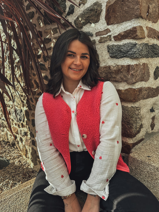 Chemise Maya - cœur rose