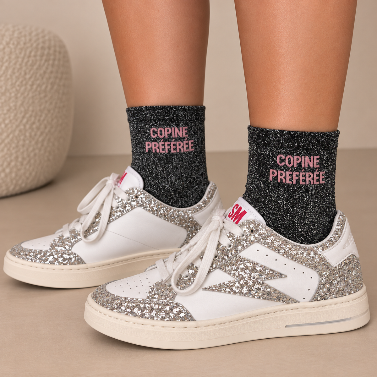 Chaussettes à paillettes