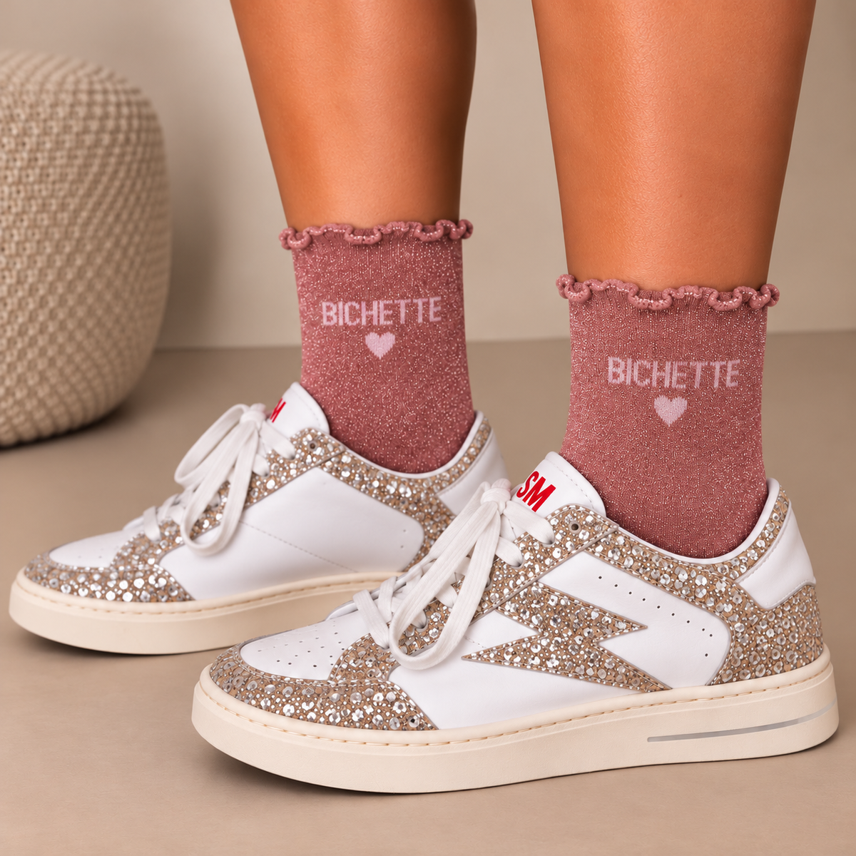 Chaussettes à paillettes