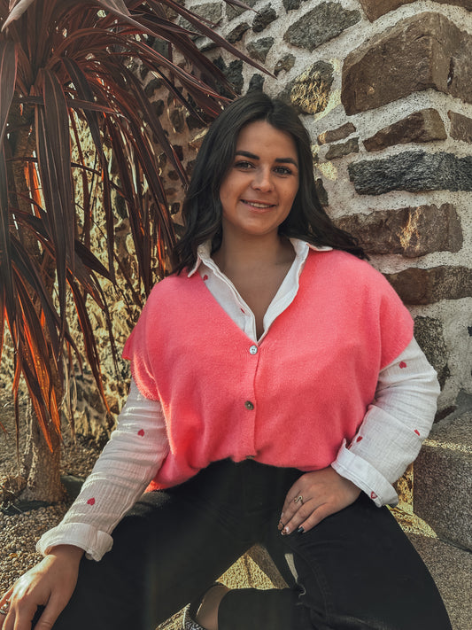 Gilet Carla - fuschia
