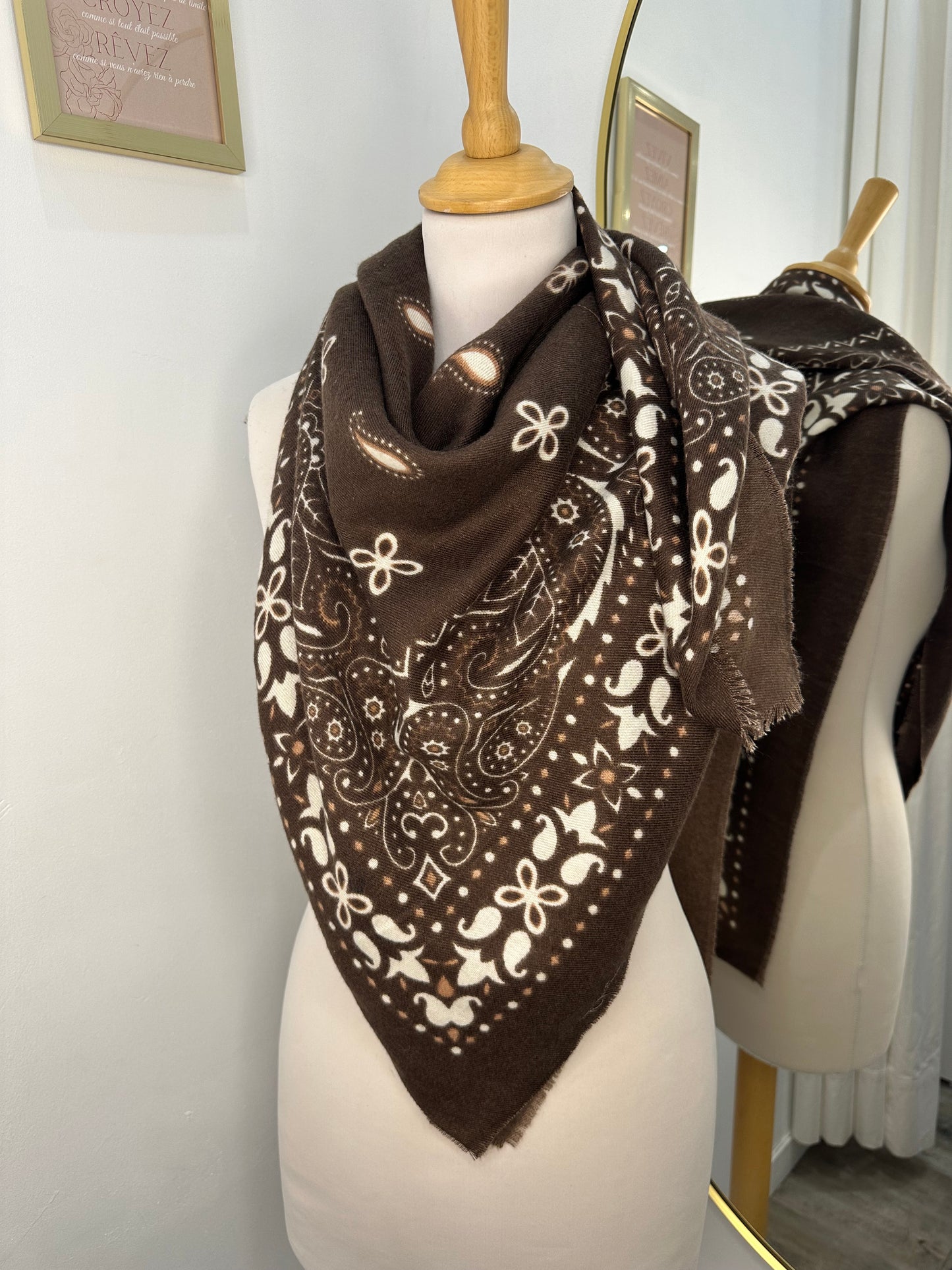 Foulard - chocolat