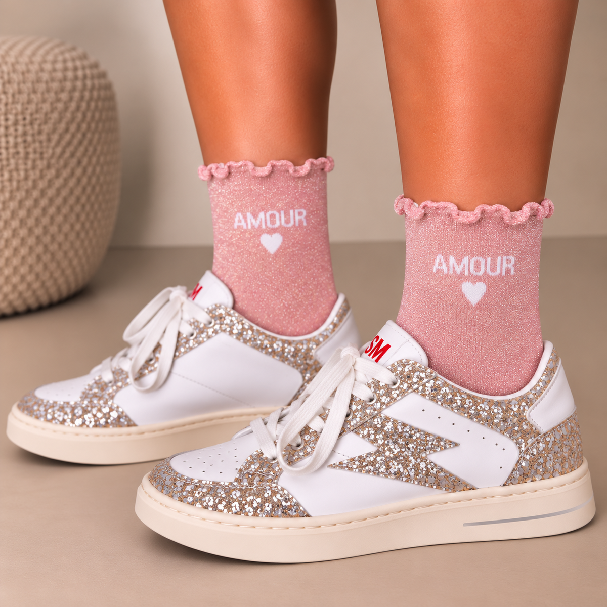 Chaussettes à paillettes