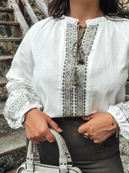 Blouse Albane - kaki