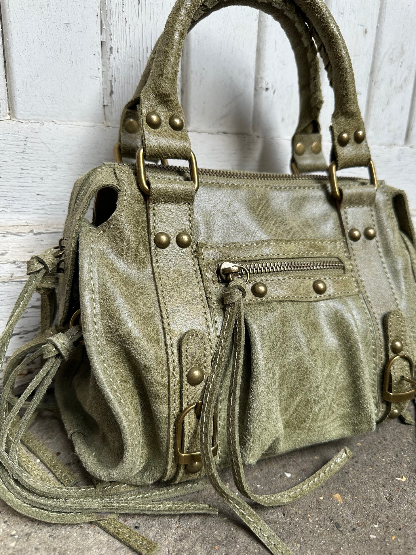 Sac Capucine en cuir mate - small