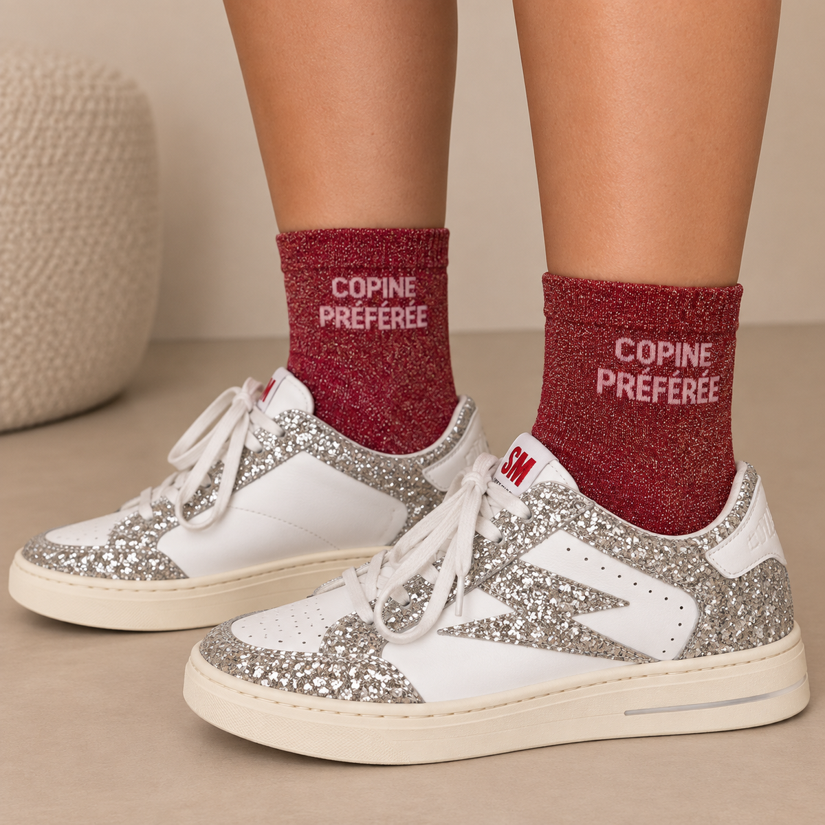Chaussettes à paillettes