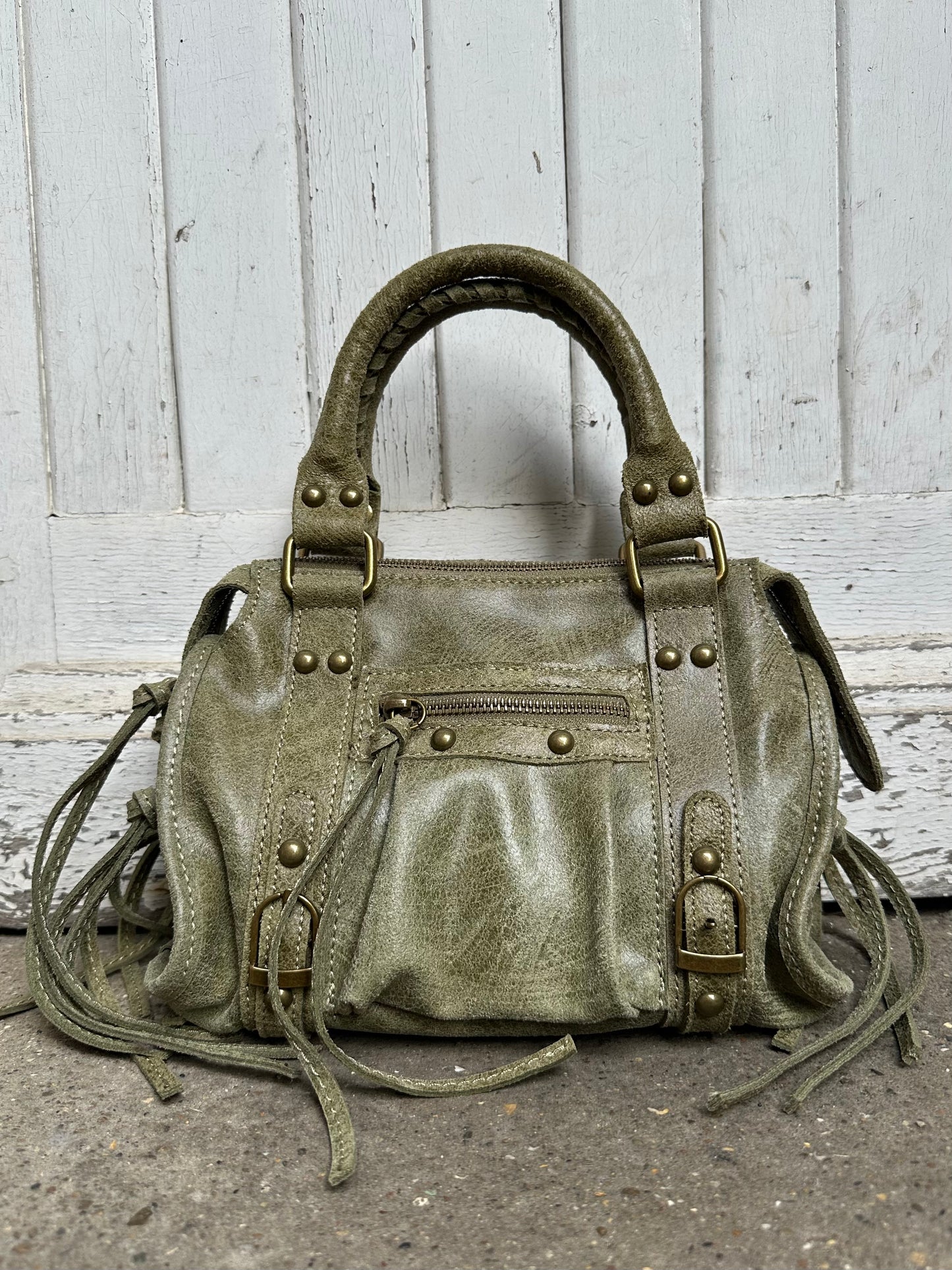 Sac Capucine en cuir mate - small