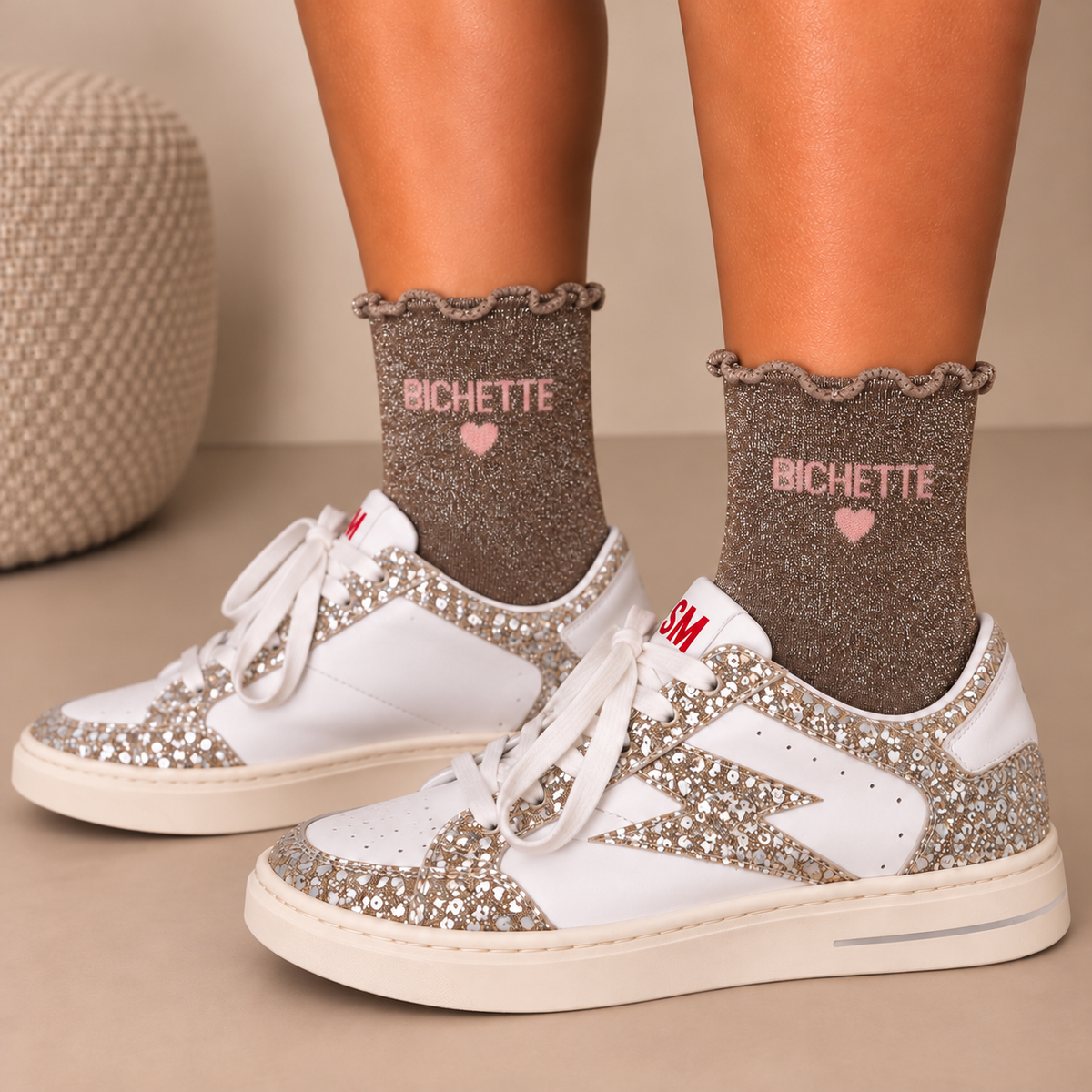 Chaussettes à paillettes