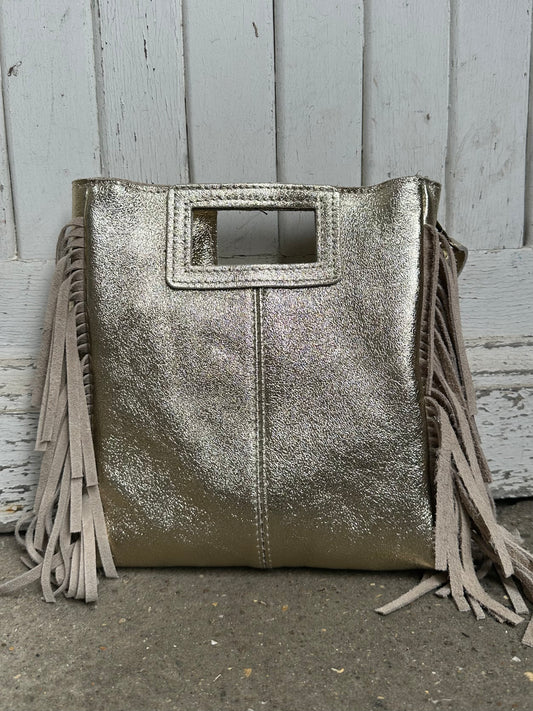 Sac Marion en cuir irisé - doré