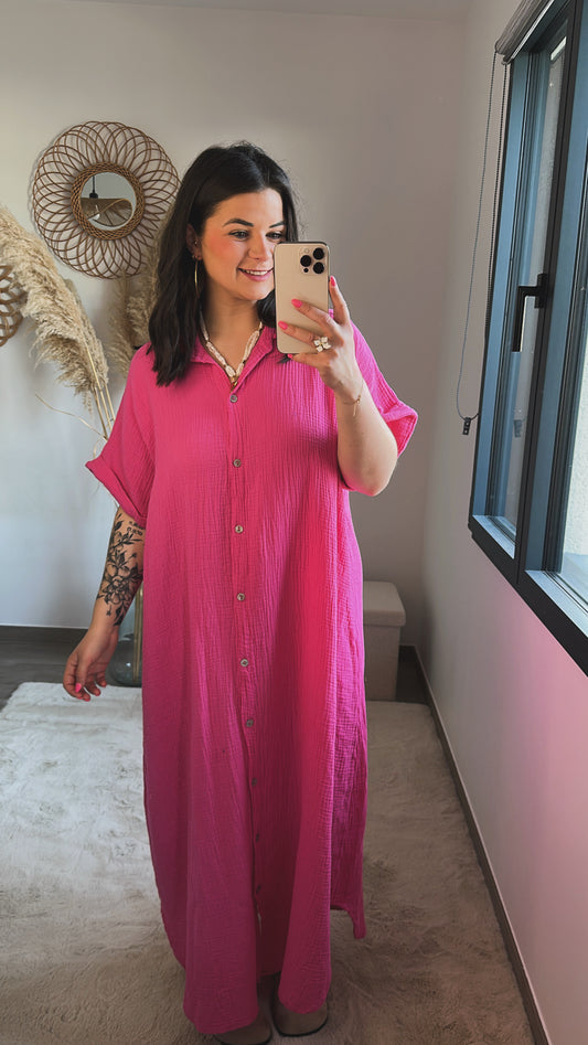Robe Irina + fuchsia